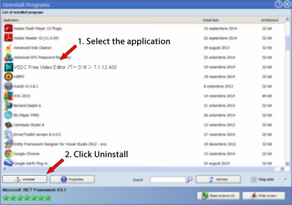 Uninstall VSDC Free Video Editor バージョン 7.1.12.430