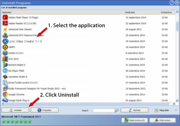 Uninstall Lyric Video Creator 3.1.0