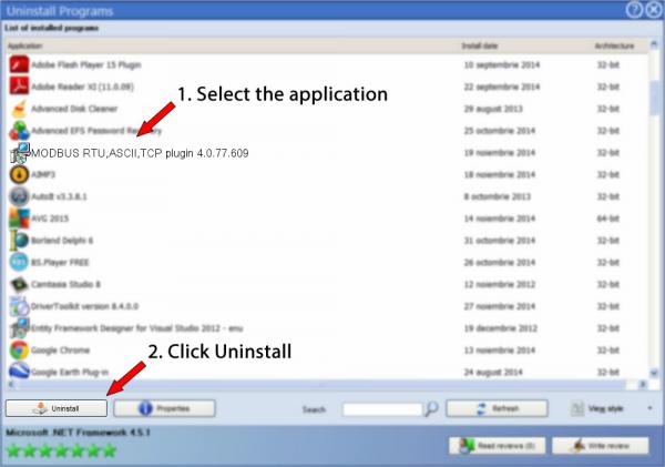 Uninstall MODBUS RTU,ASCII,TCP plugin 4.0.77.609