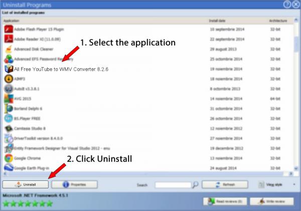 Uninstall All Free YouTube to WMV Converter 8.2.6