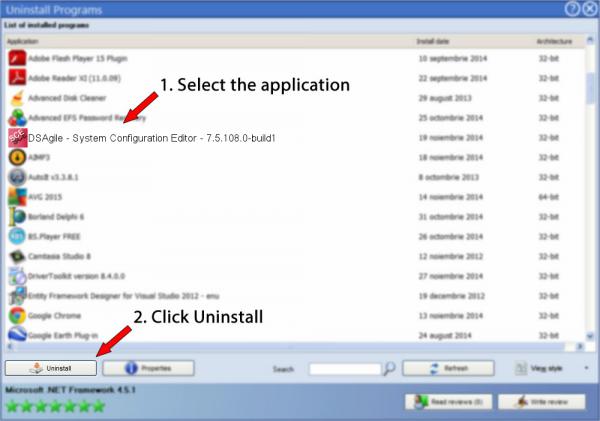 Uninstall DSAgile - System Configuration Editor - 7.5.108.0-build1