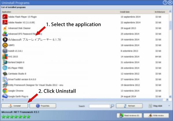 Uninstall 4Videosoft ブルーレイプレーヤー 6.1.78