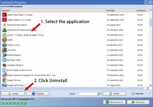 Uninstall Quick 'n Easy Web Builder 8.4.0