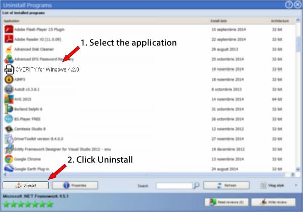 Uninstall ICVERIFY for Windows 4.2.0
