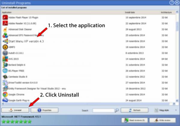 Uninstall Start Menu XP versión 4.3