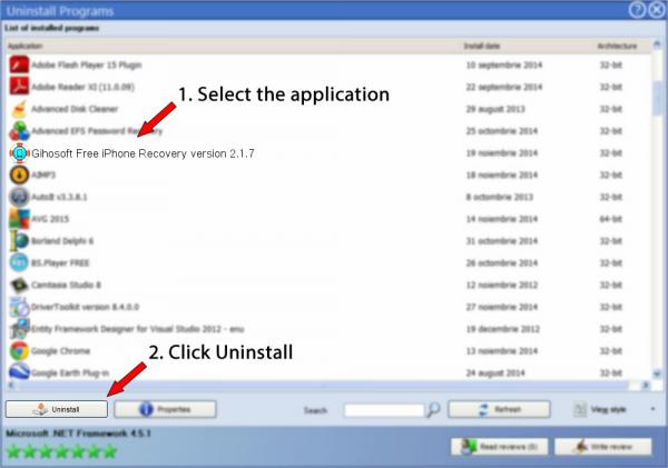 Uninstall Gihosoft Free iPhone Recovery version 2.1.7