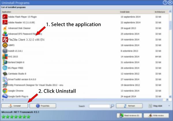 Uninstall FileZilla Client 3.32.0 x86 EN