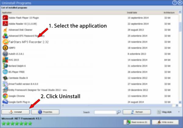 Uninstall FairStars MP3 Recorder 2.32
