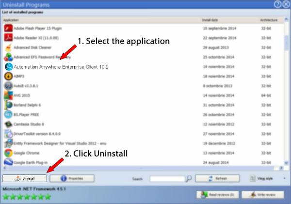 Uninstall Automation Anywhere Enterprise Client 10.2