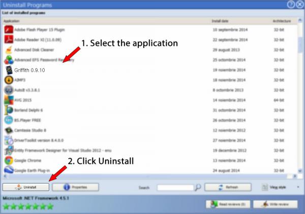 Uninstall Griffith 0.9.10