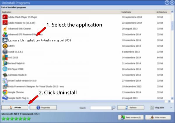 Uninstall Lexware lohn+gehalt pro Aktualisierung Juli 2009