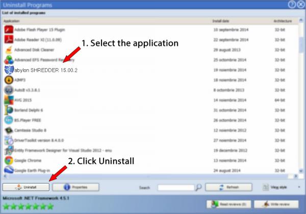Uninstall abylon SHREDDER 15.00.2