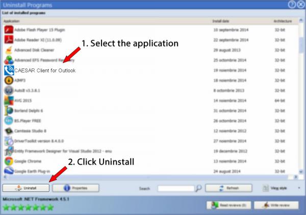 Uninstall CAESAR Client for Outlook